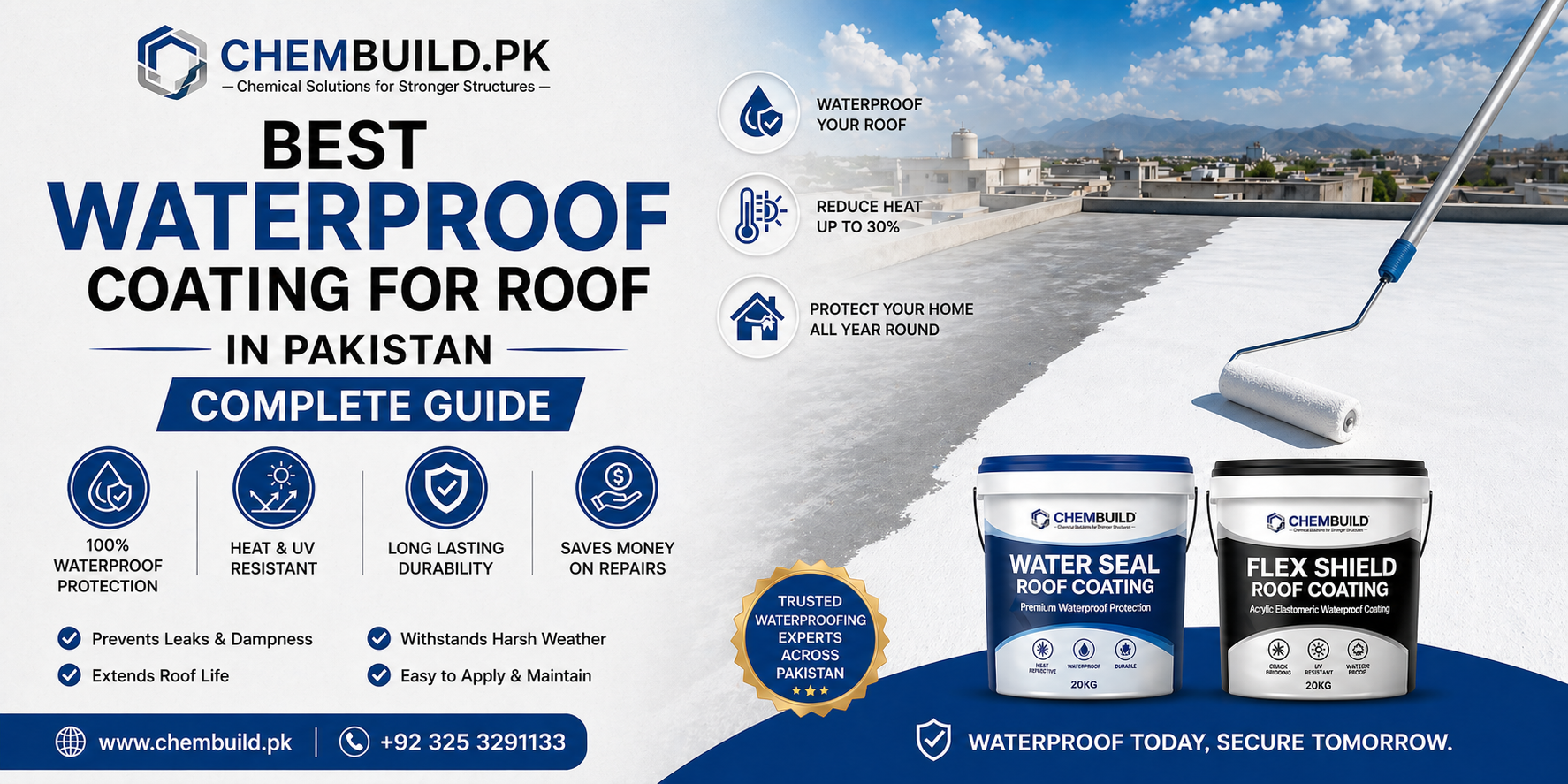 best waterproof coating for roof in Pakistan