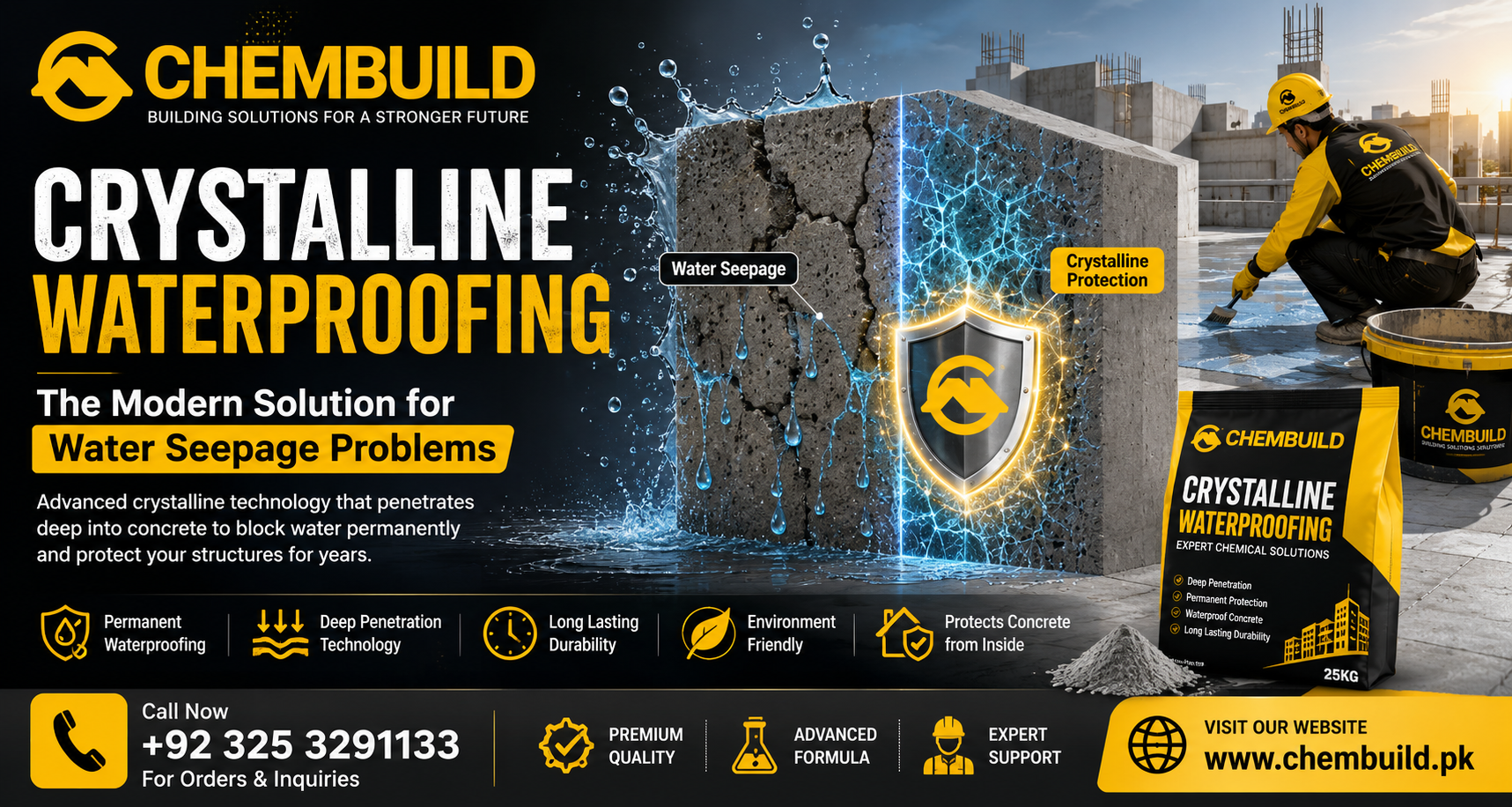 Crystalline Waterproofing Pakistan